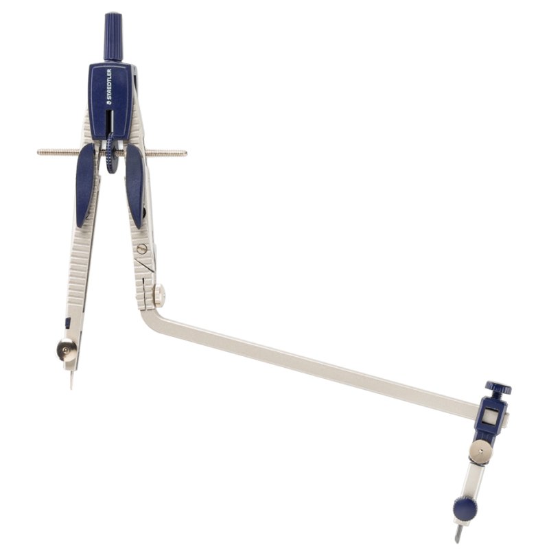 STAEDTLER compas à réglage rapide 553 01, commande par bouton-poussoir, diamètre 360 mm, 170 mm